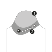 Mne med store swarovski sten