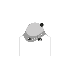 Mne med store swarovski sten