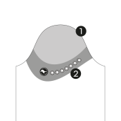 Mne med sm swarovski sten