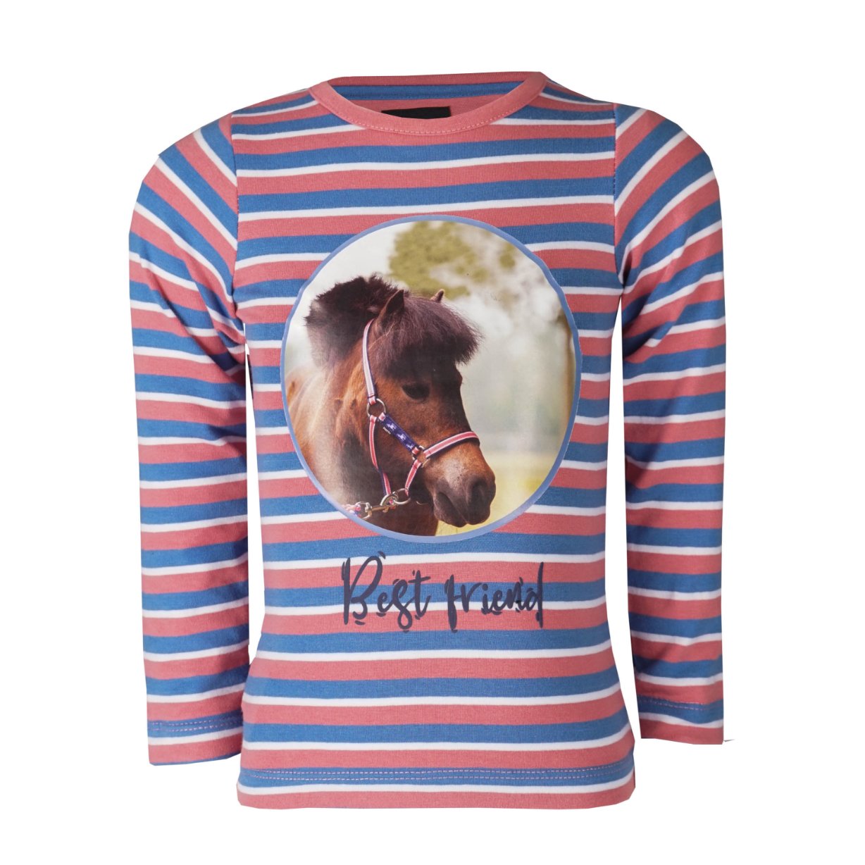 Langrmet Pony Pastel stripes