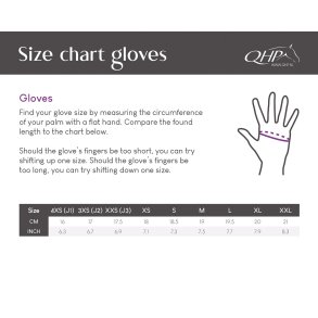 QHP Handske Glitz Sort