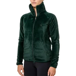 Equestrian Stockholm Velvet Fleecejakke Sycamore Green