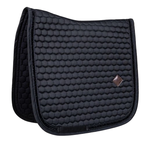 Kentucky Sadelunderlag Glitter band Sort