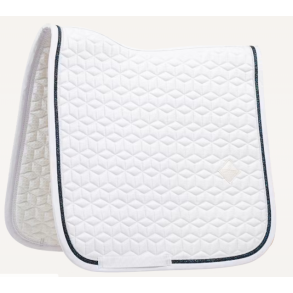 Kentucky Sadelunderlag Glitter Rope Hvid