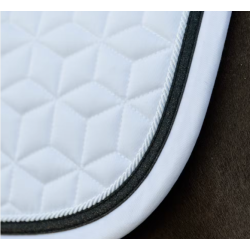 Kentucky Sadelunderlag Glitter Rope Hvid