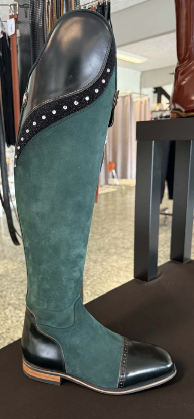 Celeris Olivia Green Suede